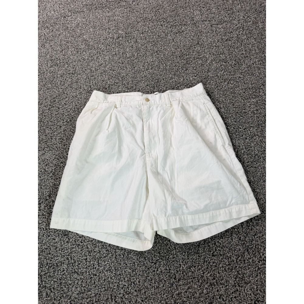 Vintage Polo Ralph Lauren Andrew Chino Shorts Men's Size 33 White Preppy